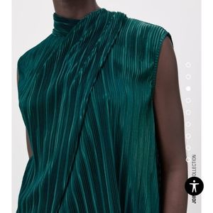 Zara pleated blouse